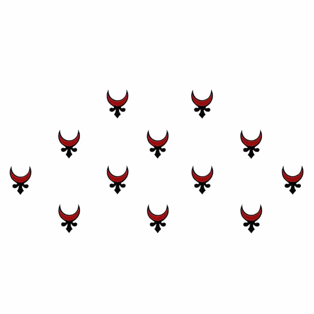 Comet Busters Traditional Maroon Moon Bindi (BIN529)