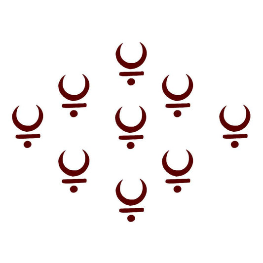 Comet Busters Traditional Maroon Moon Bindis (BIN1250)