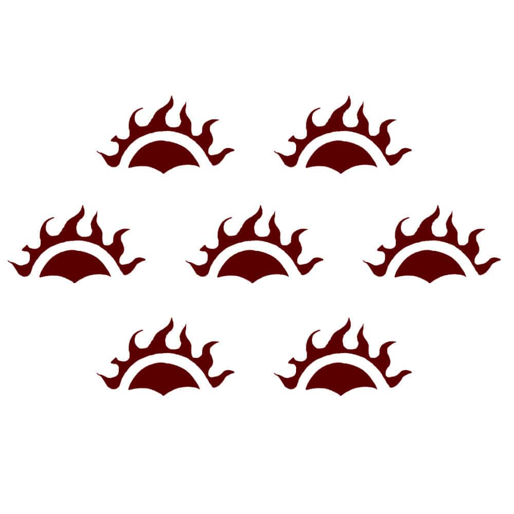 Comet Busters Traditional Maroon Sun Bindis (BIN1248)