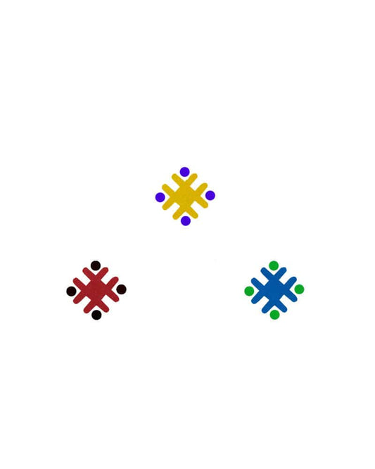 Comet Busters Traditional Multicolor Bindi (BIN1048)