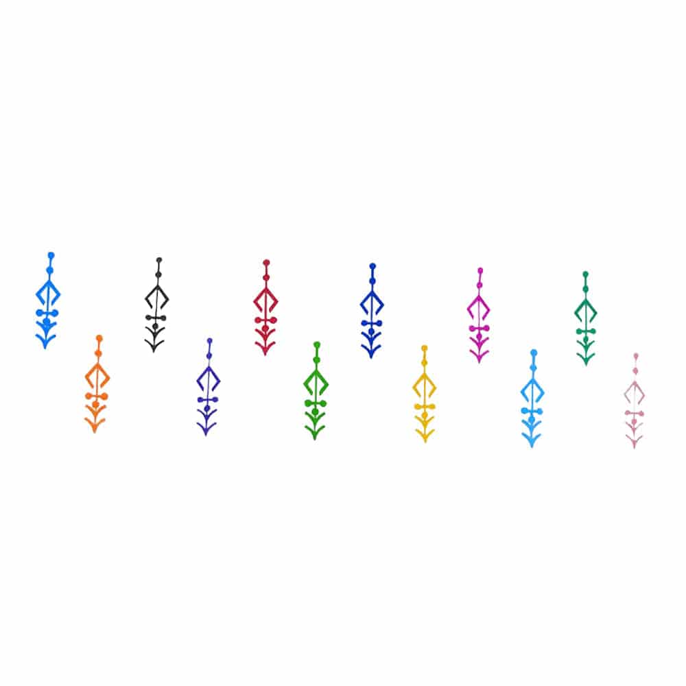 Comet Busters Traditional Multicolor Bindi (BIN267)