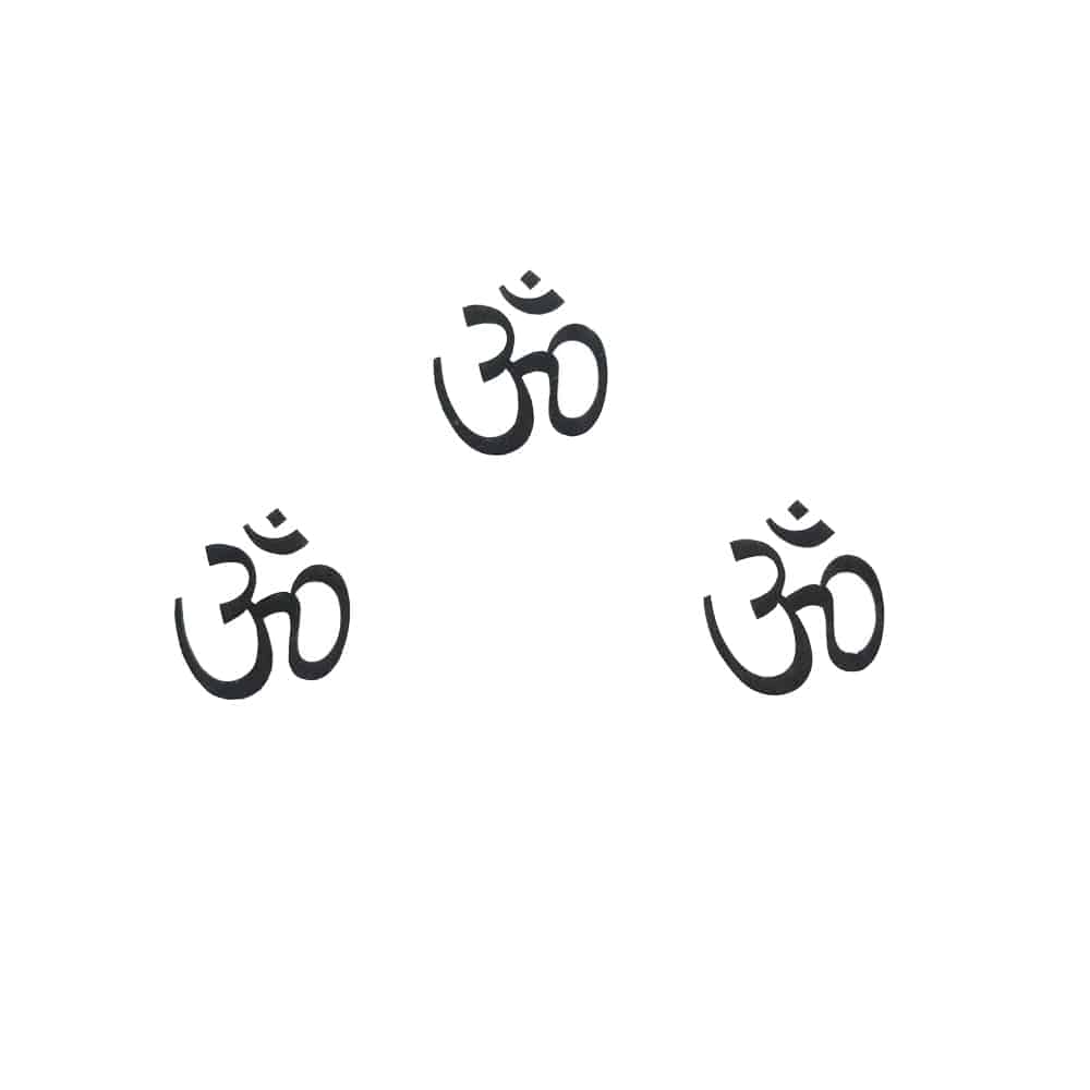 Comet Busters Traditional Om Black Bindi Sticker (BIN054)