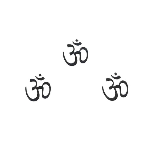 Comet Busters Traditional Om Black Bindi Sticker (BIN054)