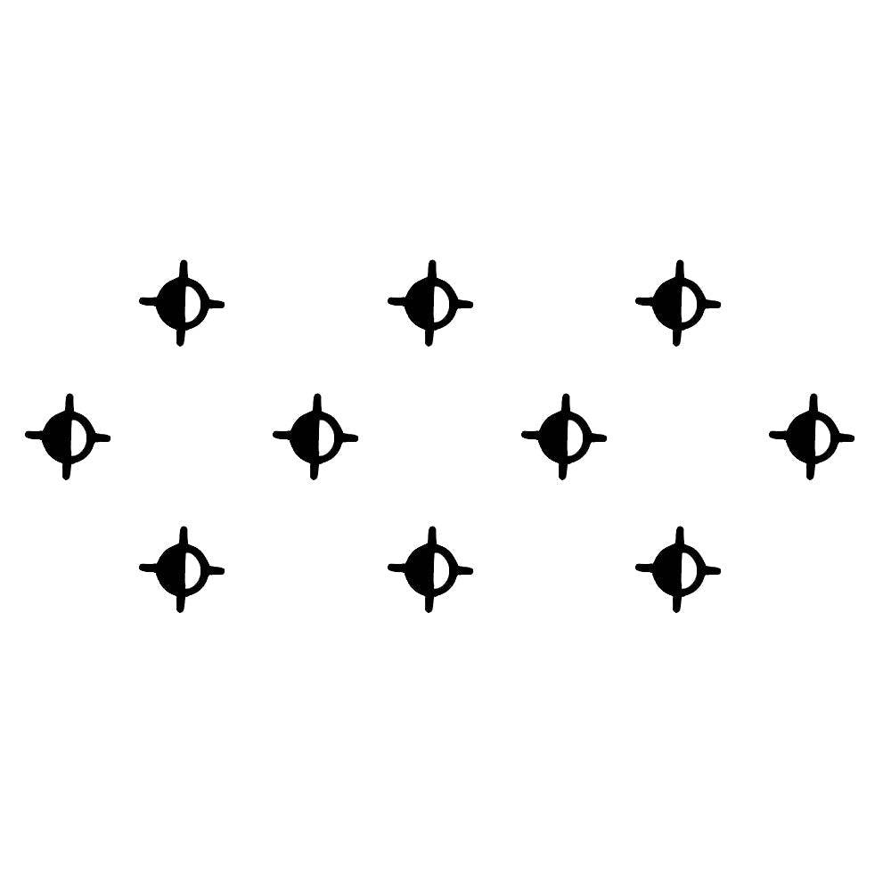 Comet Busters Traditional Round Black Bindi (BIN391)