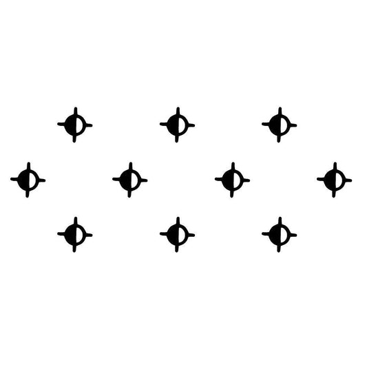 Comet Busters Traditional Round Black Bindi (BIN391)