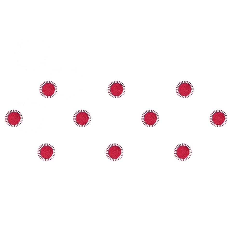 Comet Busters Traditional Round Maroon Bindi (10 mm) (BIN299)