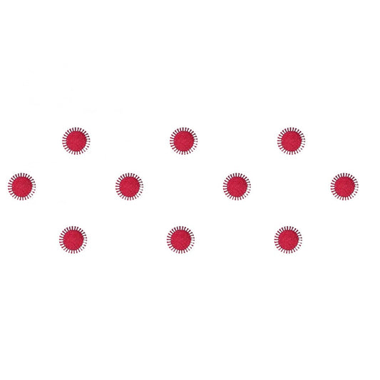 Comet Busters Traditional Round Maroon Bindi (10 mm) (BIN299)