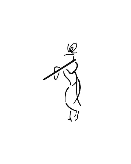 Comet Busters Spiritual Krishna Temporary Tattoo Sticker