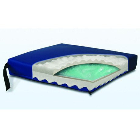 Convoluted Foam-Gel Wheelchair Cushion