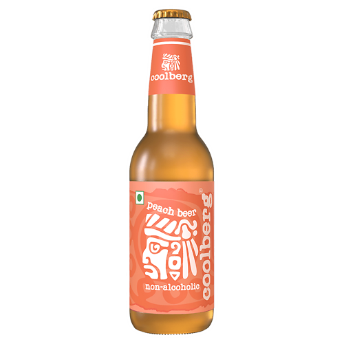 CoolBerg- Peach beer ( non-alcoholic )- 330ml