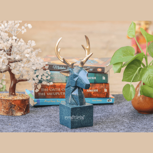 Resin Deer Head Animal -Showpiece