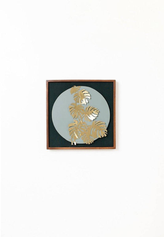 Brass Cutting Leaf Wall Frame