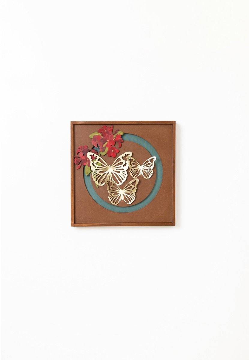 Butterfly & Flower Wall Frame