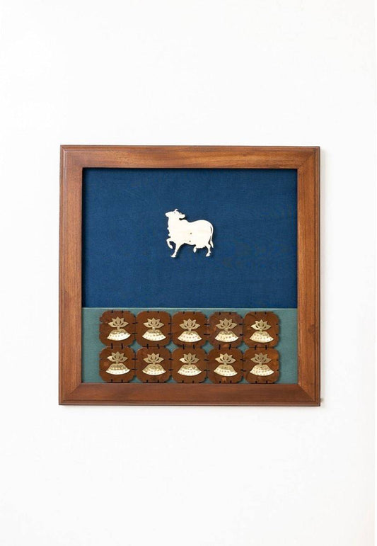 Pichwai Tipping Leaf Wall Frame