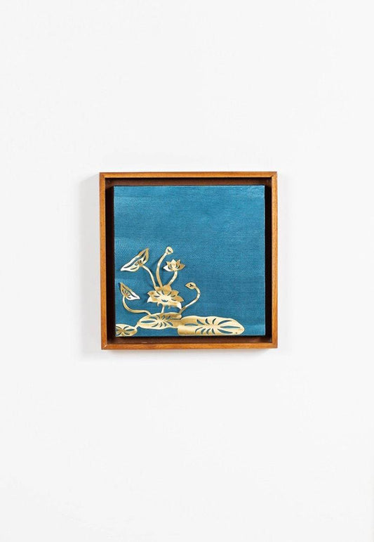Wall Frame with Lotus Composition