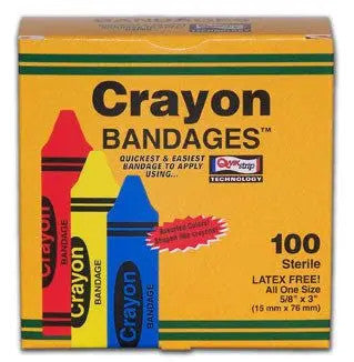Crayon Adhesive Bandages 100 Count