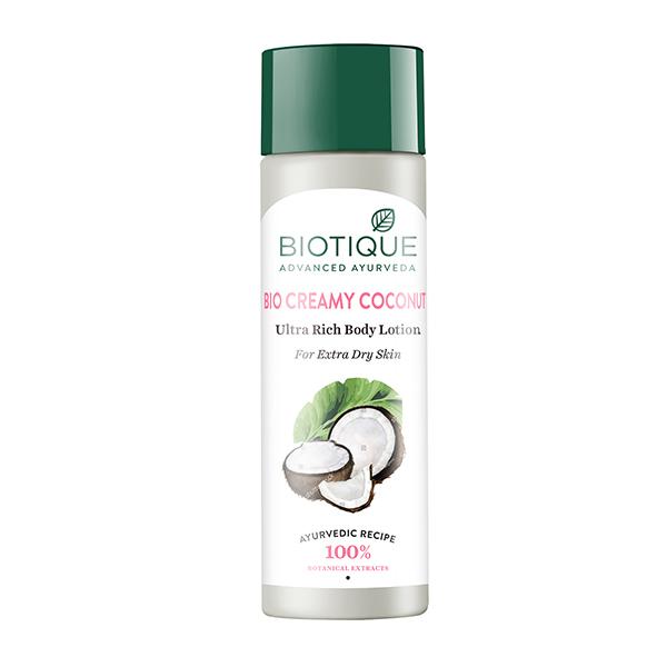 Biotique Creamy Coconut Deep Nourish Body Lotion for Extra Dry Skin