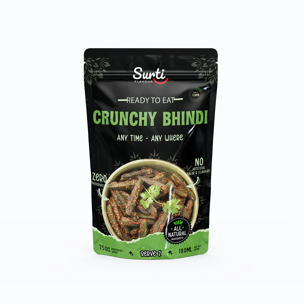 Surti Flovour Crunchy Bhindi | Ready To Eat 250 gms