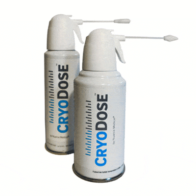 CryoDose Reusable Cryosurgical Treatment Kit with 162 mL Canister, 6 Cones, 20 Arrow Buds and 20 Round Buds