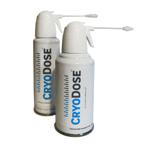 CryoDose Reusable Cryosurgical Treatment Kit with 162 mL Canister, 6 Cones, 20 Arrow Buds and 20 Round Buds