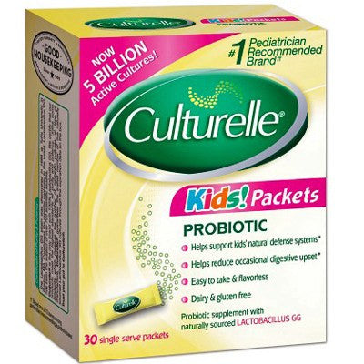 Culturelle Kids Daily Probiotic Packets with Lactobacillus GG, 30 Count