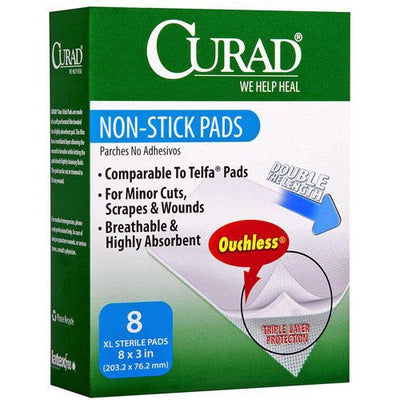 Curad Telfa Non-Stick Gauze Pads, 20/Box