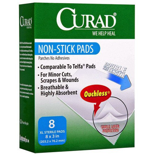 Curad Telfa Non-Stick Gauze Pads, 20/Box
