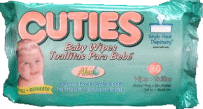 Cuties Baby Wipes Refill Package 78 Count