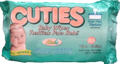 Cuties Baby Wipes Refill Package 78 Count