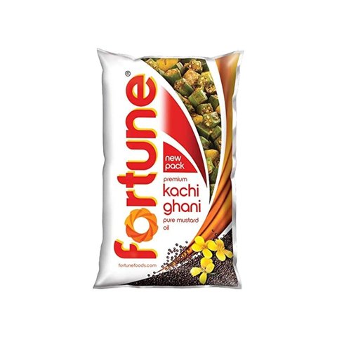 Fortune Kachi Ghani Pure Mustard Oil, 1L