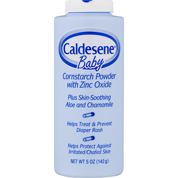 Caldesene Baby Cornstarch Powder with Zinc Oxide, 5 oz
