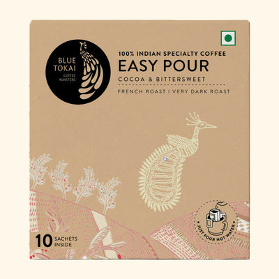 Blue Tokai French Roast Very Dark Roast Easy Pour Sachets