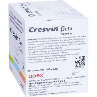 Apex Cresvin Beta Capsules