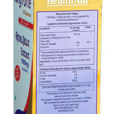 HealthAid Tang Forte Royal Jelly Extract 1000 mg Capsules