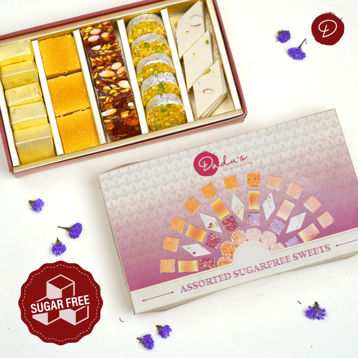 Dadu's Assorted Sugarfree Sweets - 630 gms