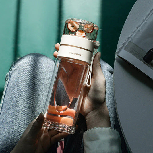Upyogaa Sense - Double-Wall Glass Tea Infuser