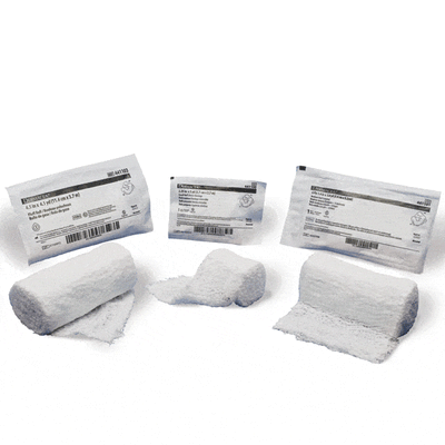 Dermacea Crinkle Gauze Fluff Roll Bandage, Sterile
