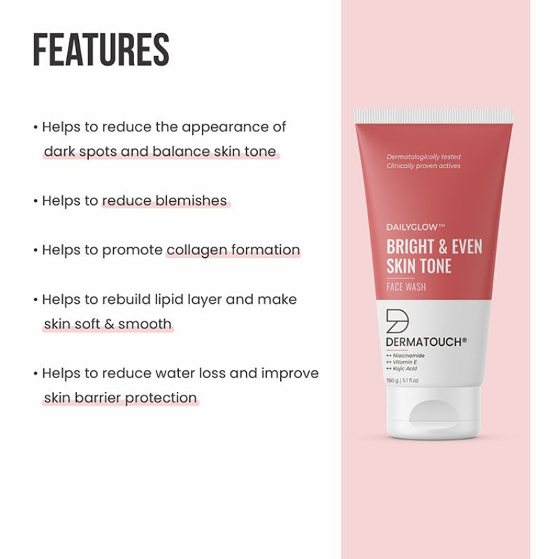 Dermatouch Dailyglow Bright & Even Skin Tone Face Wash