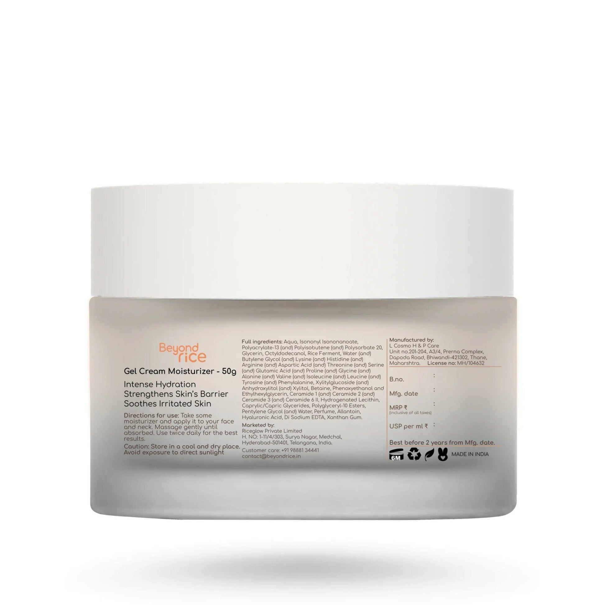 Beyond Rice Oil-Free Rice Ceramide Gel Cream