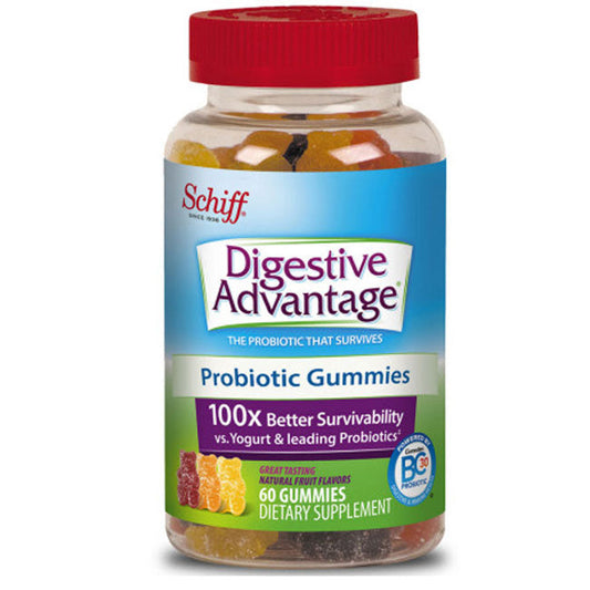 Digestive Advantage Daily Probiotic Gummies, Natural Fruit Flavors 60 ct