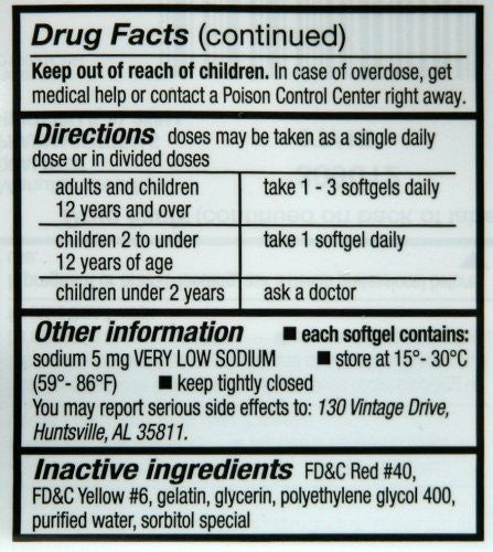 Docusate Sodium Stool Softener Laxative Softgels 1000 Count