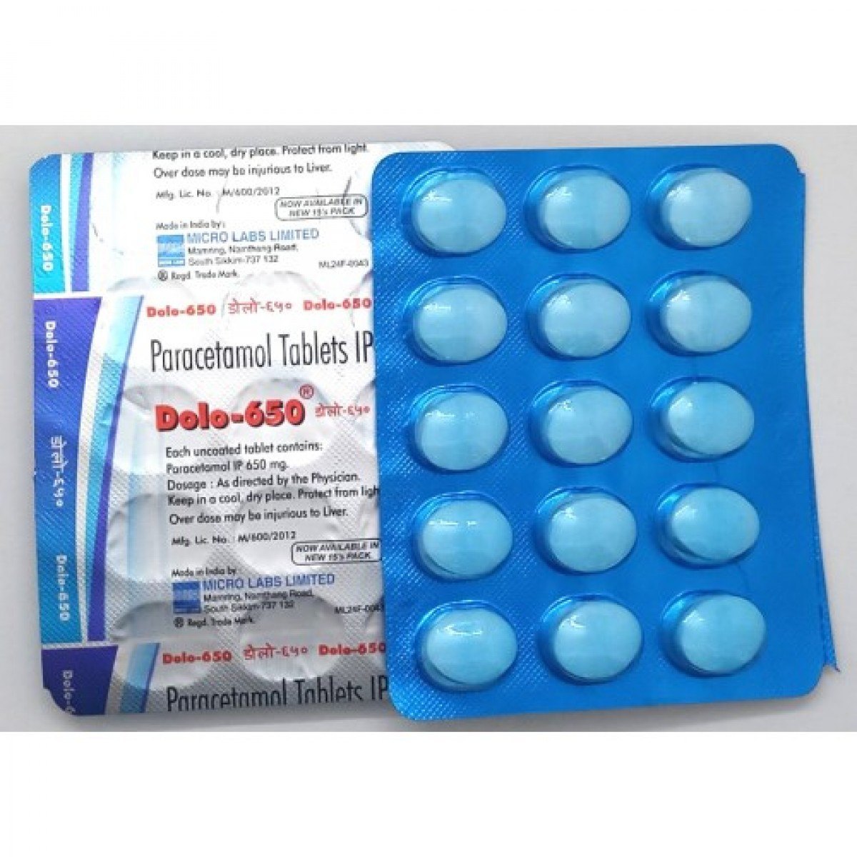 Dolo Paracetamol (650mg) - 15 Tablets