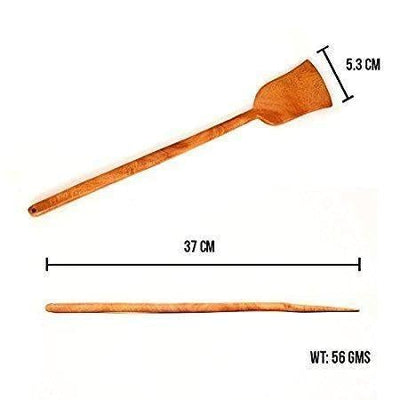 100% Natural Neem Wood Cooking & Serving Spatula/Ladles, Set of 4, Toxin-free, Anti-microbial
