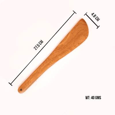 100% Natural Neem Wood Cooking & Serving Spatula/Ladles, Set of 4, Toxin-free, Anti-microbial