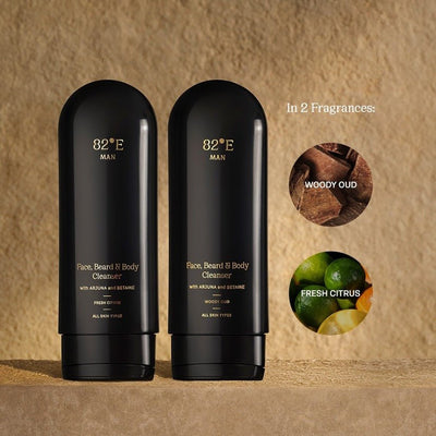 82°E By Deepika Padukone Face, Beard and Body Cleanser - Fresh Citrus