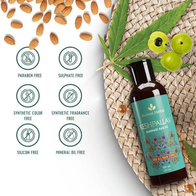 Avimee Herbal Keshpallav Hair Oil & Hairtone PV 1 Handmade Scalp Spray Combo With Rosemary, Amla, Methi & Bhringraj