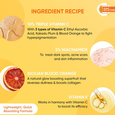 Dot & Key 10% Vitamin C+E Super Bright Face Serum With 5% Niacinamide, Glows Skin