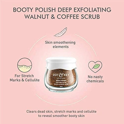 Dot & Key Booty Polish Deep Exfoliating Walnut & Coffee Body Scrub