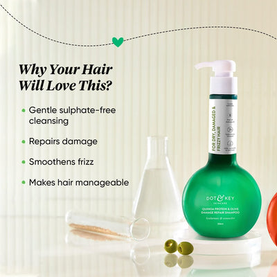 Dot & Key Quinoa Protein & Olive Damage Repair Shampoo