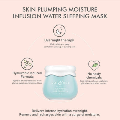 Dot & Key Skin Plumping Moisture Infusion Water Sleeping Mask